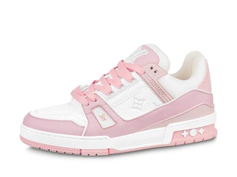 pink Louis Vuitton trainers